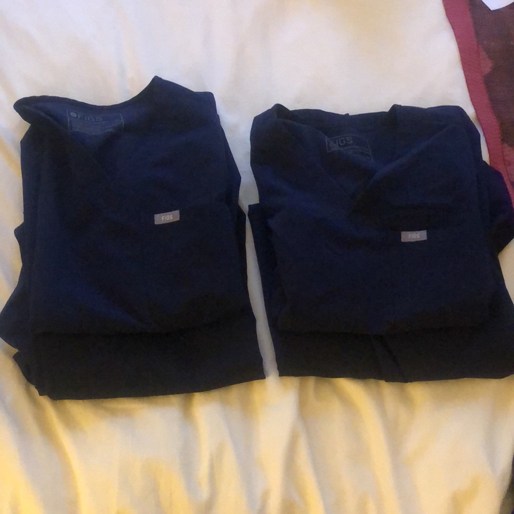 Figs Navy Scrub Set